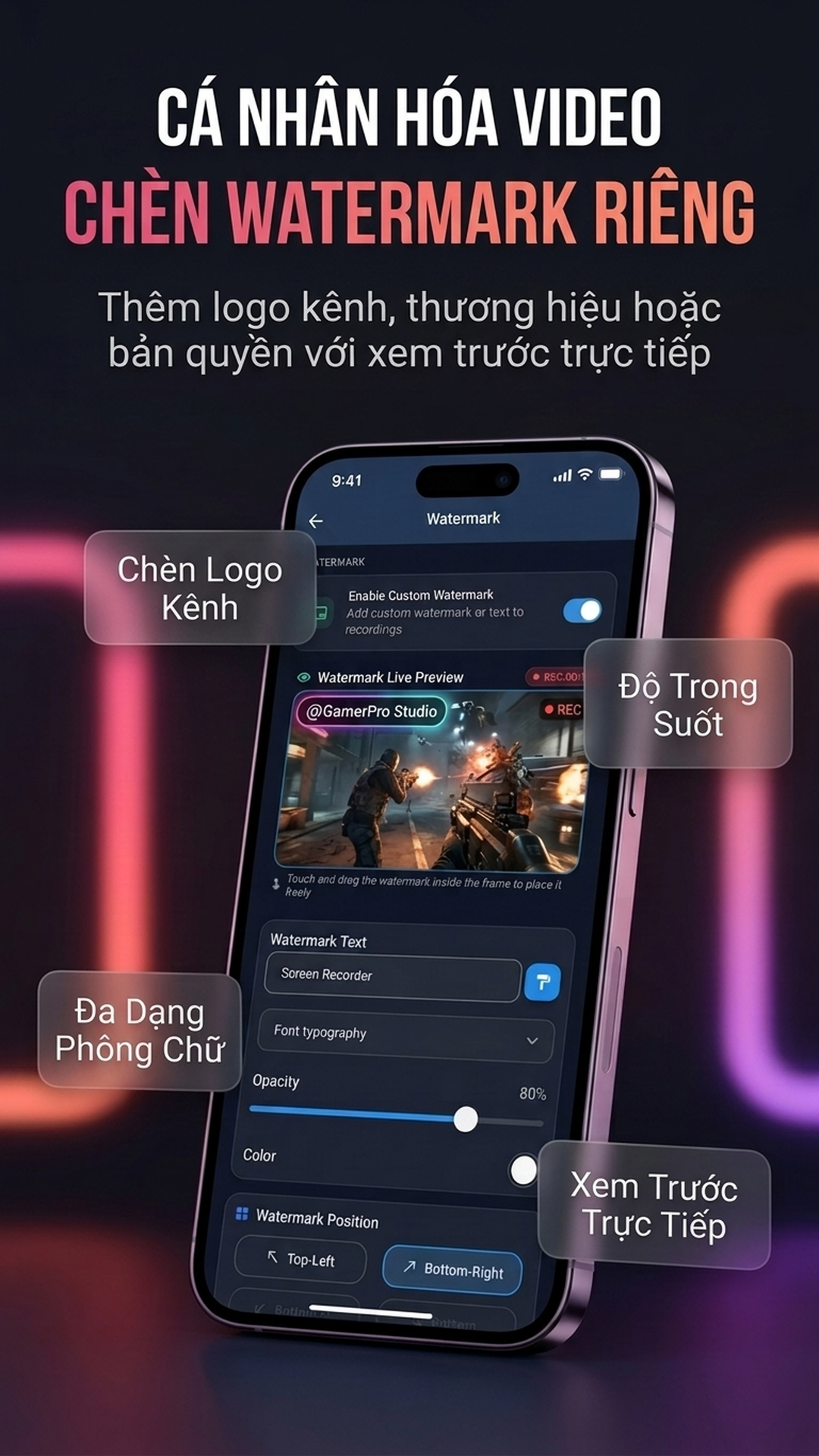 Chèn Logo & Watermark Bản Quyền Cá Nhân